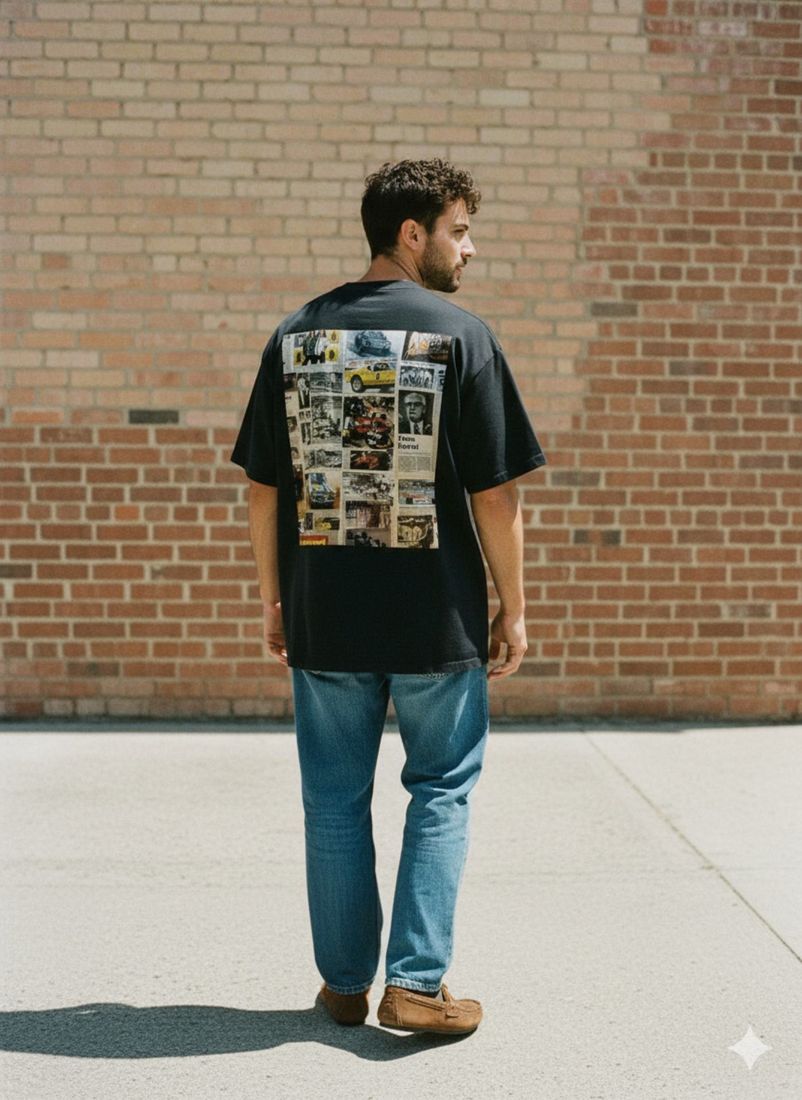 Enzo Ferrari Back Heavyweight Loose Fit T-Shirt — PAC lifestyle shoot