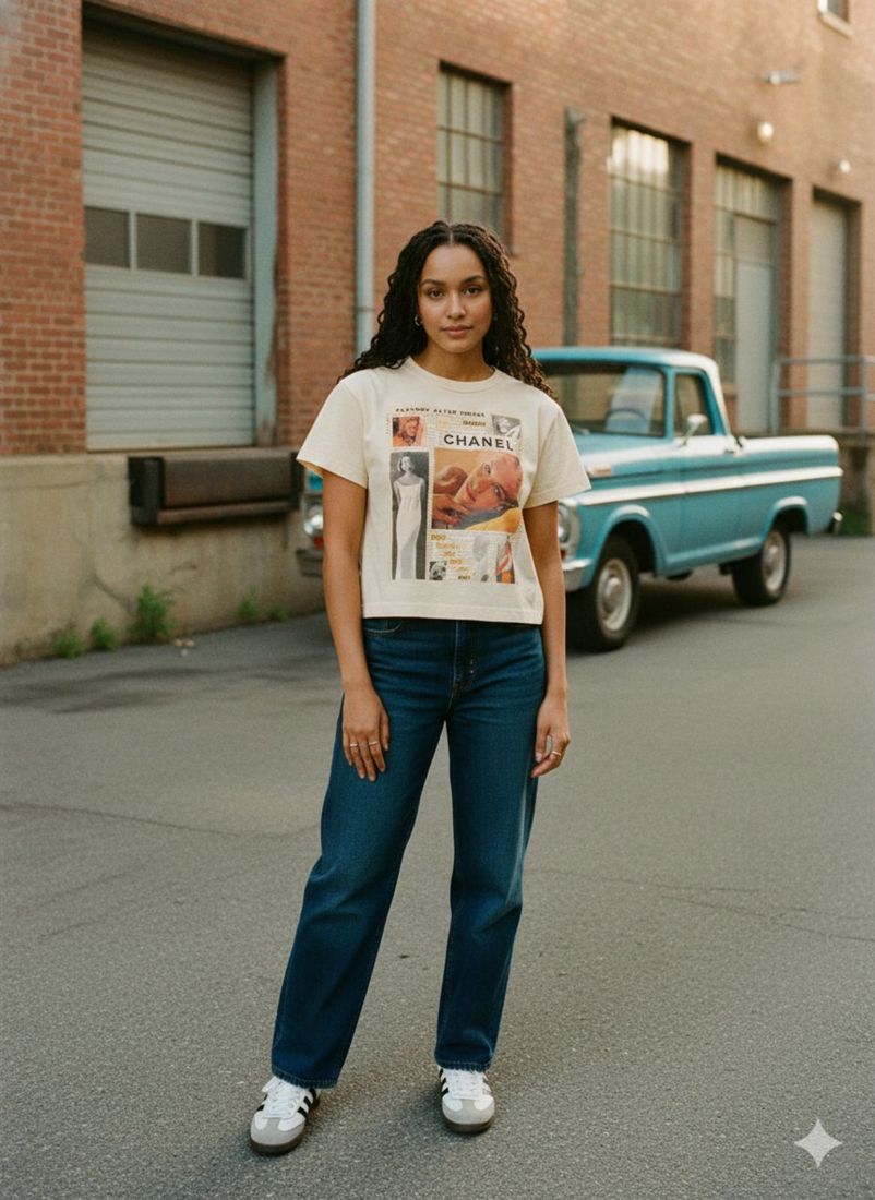 Golden Essence Crop Square Cut — PAC lifestyle shoot