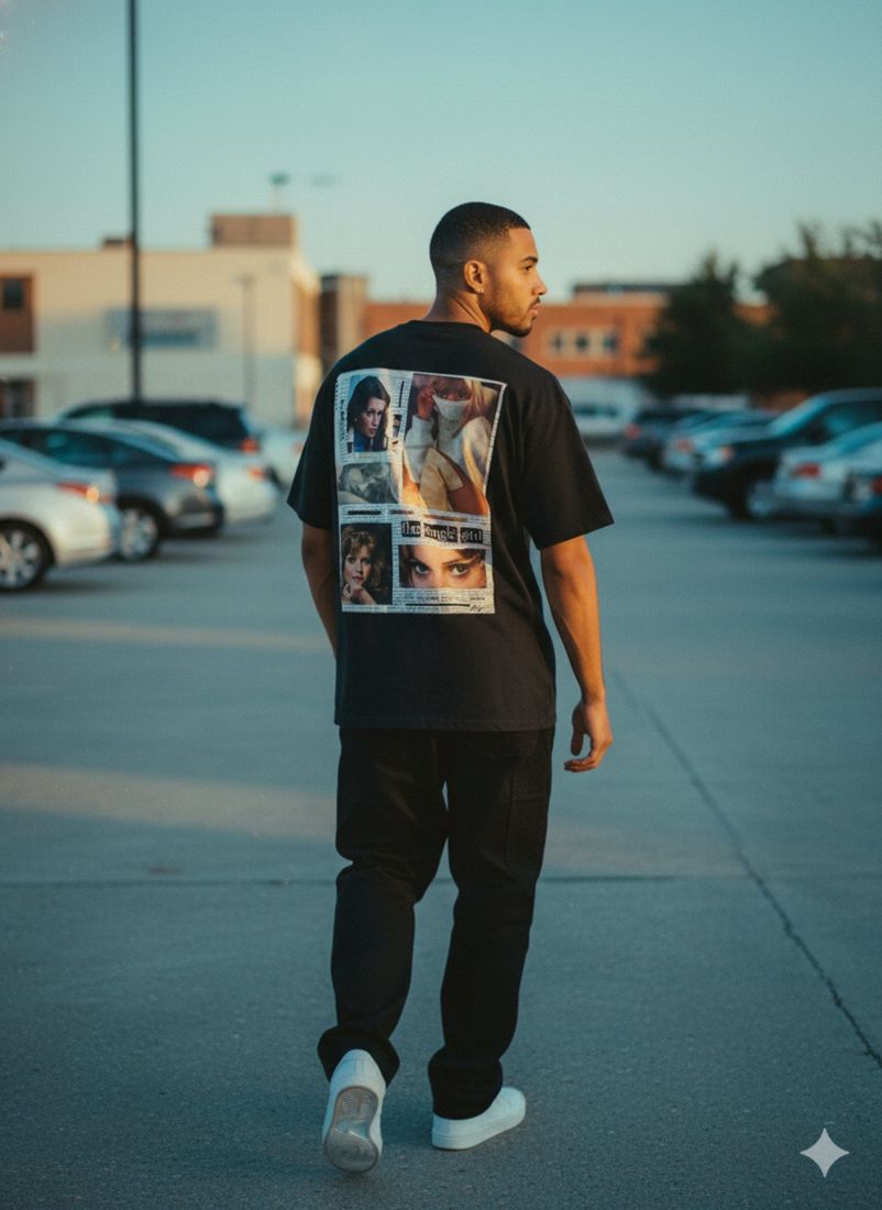 Reserved Desire Back Heavyweight Loose Fit T-Shirt — PAC lifestyle shoot