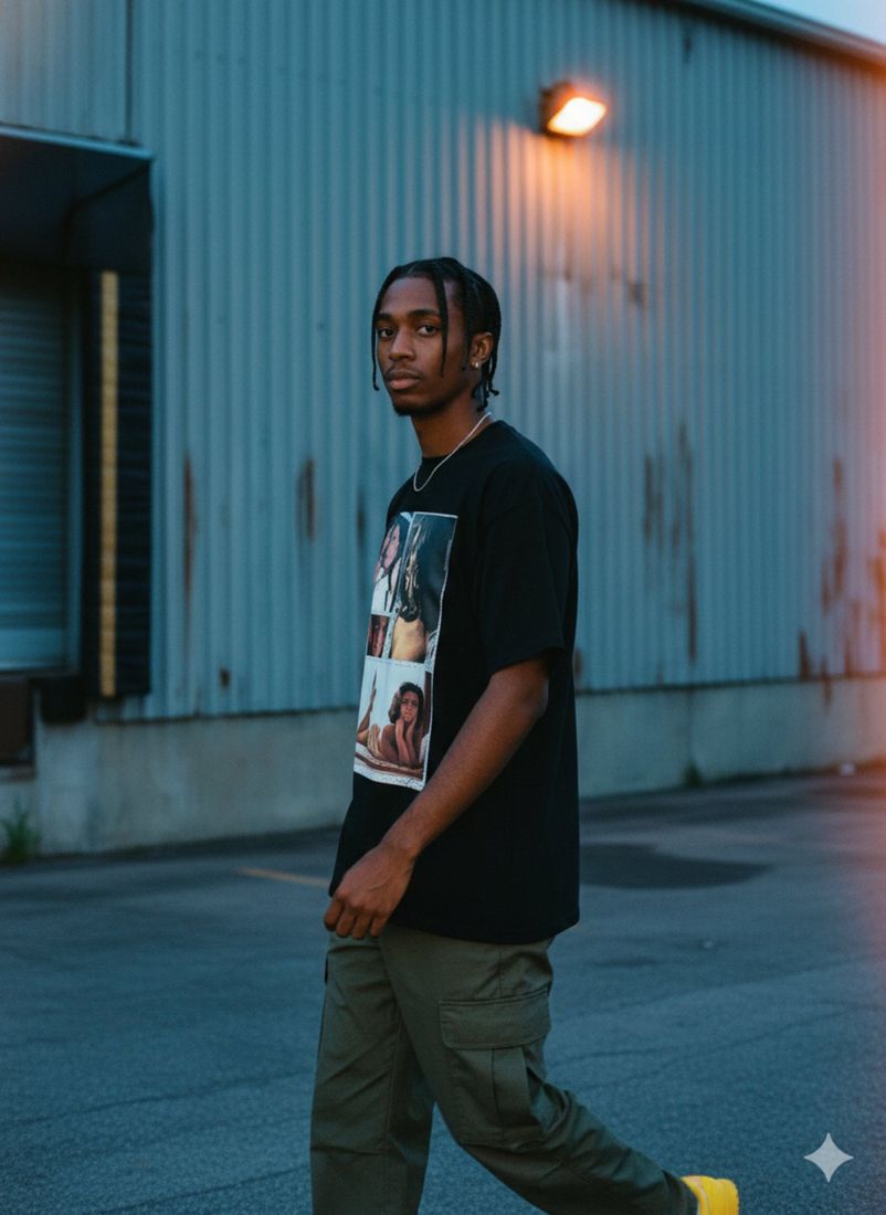 Unspoken Desire Back w/Lips Front Heavyweight Loose Fit — PAC lifestyle shoot