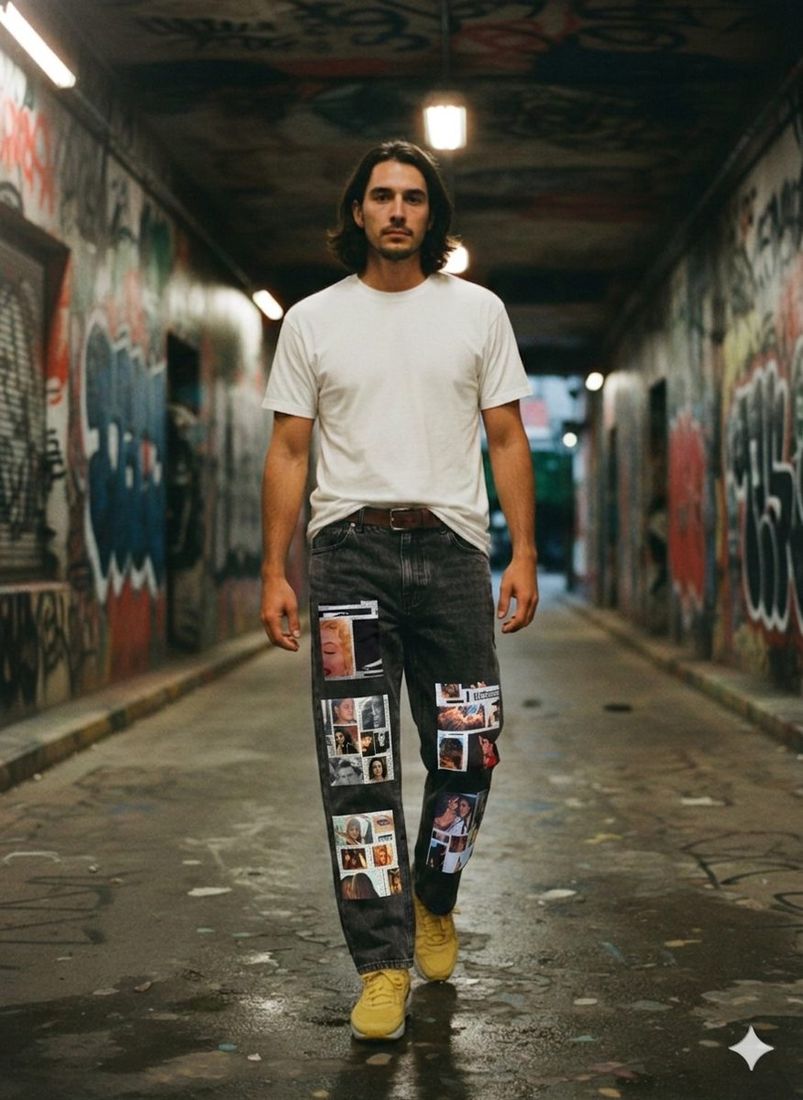 Vintage Moments Acid Wash Straight Leg Pants - 360 GSM — PAC lifestyle shoot