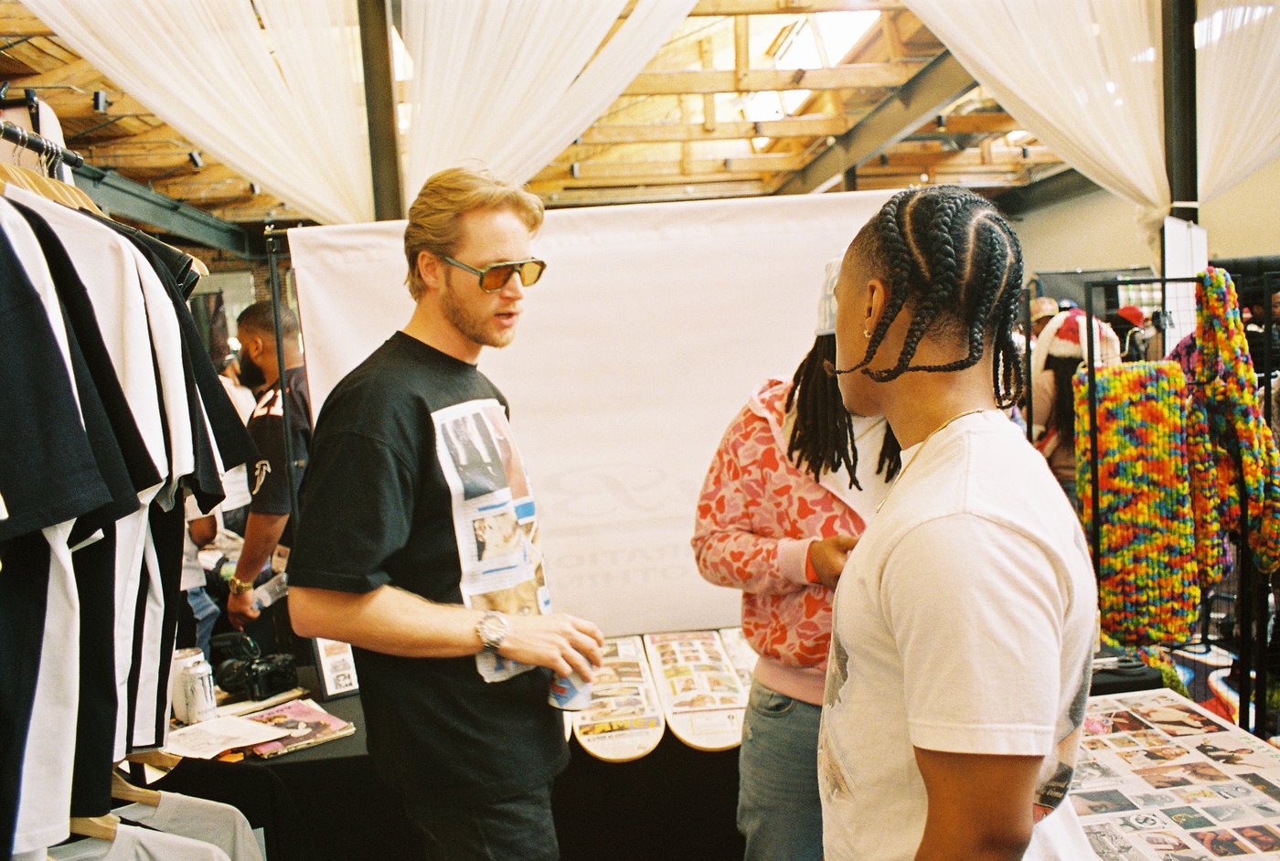 Boundary ATL event — PAC community, venue interior, skate decks on display