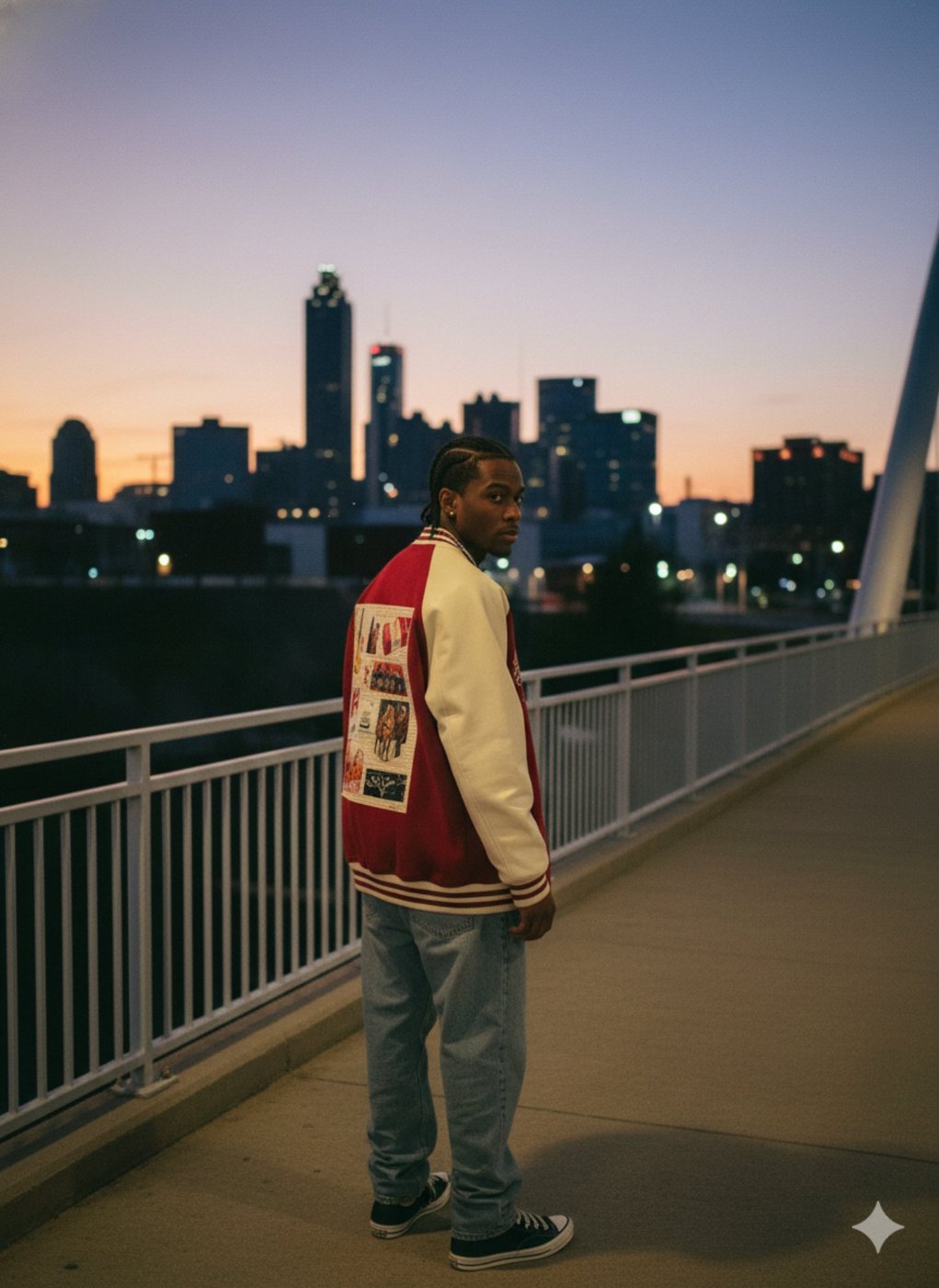 Rebel Spirit Varsity Jacket — lifestyle